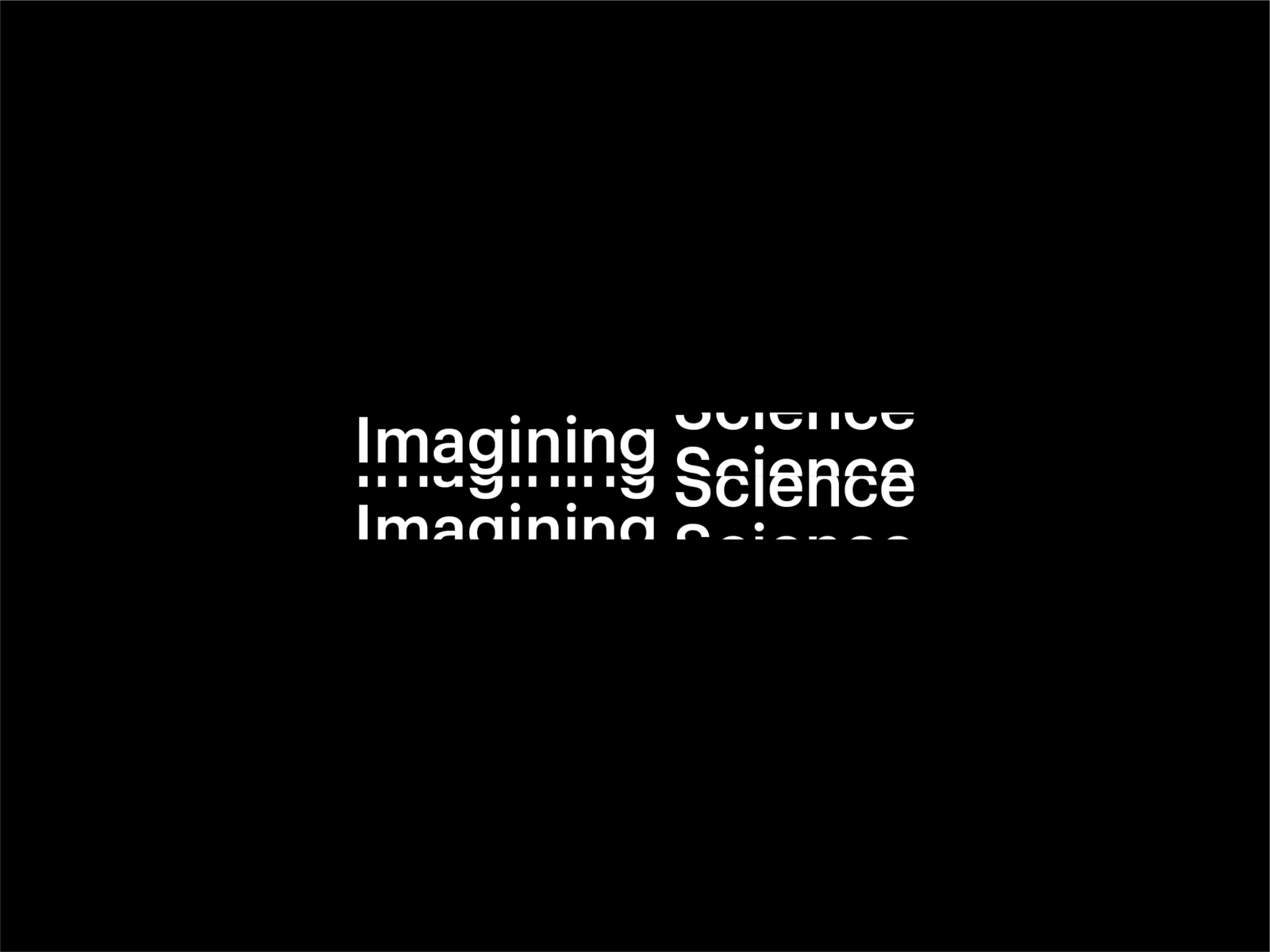 Imagining Science conceptual visual essay, double logotype