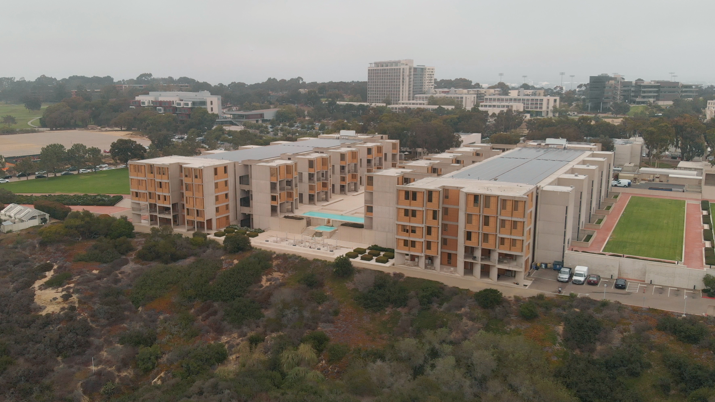 Went to the Salk Institute for Biological Studies in San Diego by