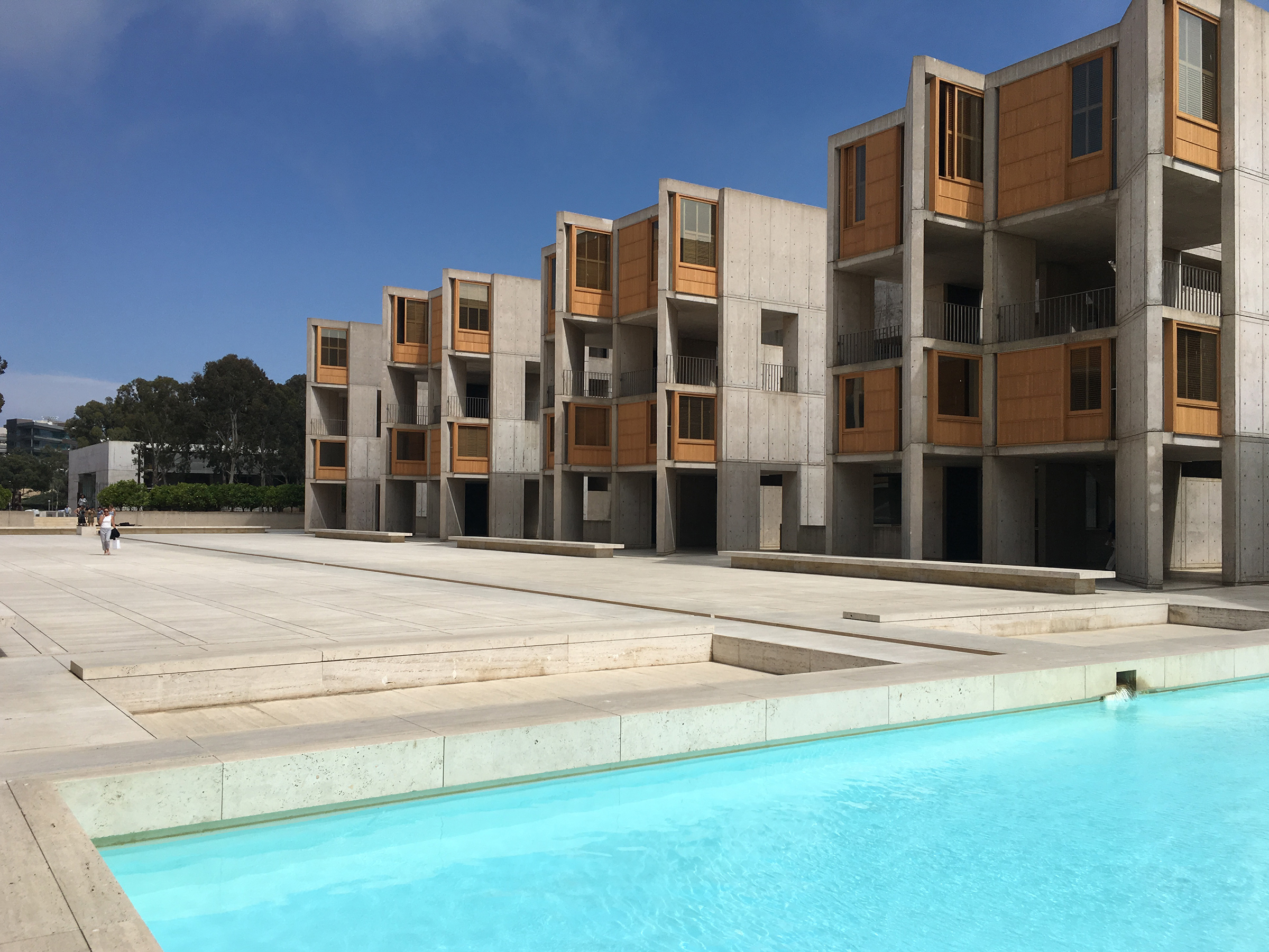 Courtyard of the Salk Institute in La Jolla, California