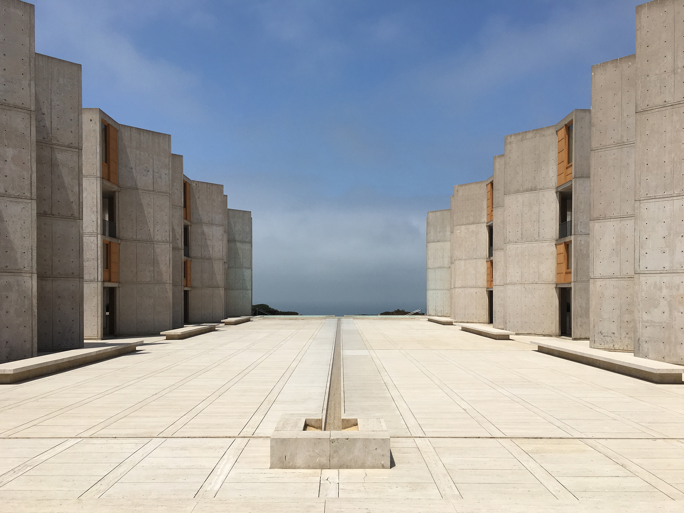 Courtyard of the Salk Institute in La Jolla, California